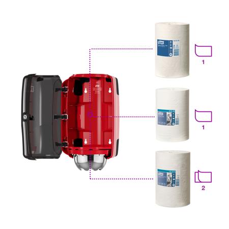 658008 Tork Plastic Wall Mounting Paper Towel Dispenser, 172mm x 333mm x 193mm