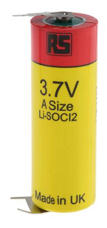 778-1107 RS PRO Lithium Thionyl Chloride 3.6V, A Battery
