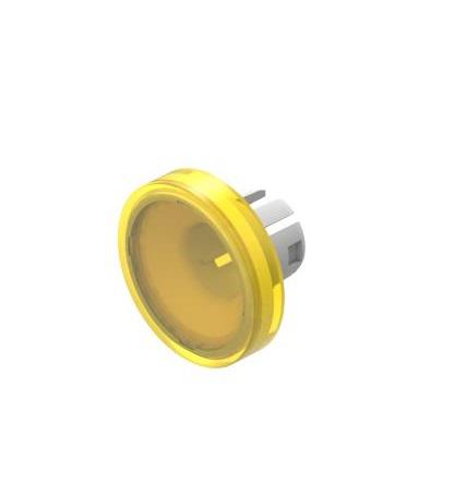 61-9311.4 Indicator Lens Flat Style, Yellow, 15.8mm diameter