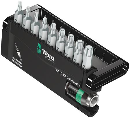05057115001 Wera Impact Bit Set 10 Pieces, Hexagon, Torx