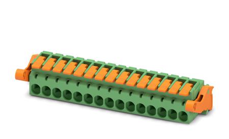 1110621 Phoenix Contact, 5.08mm Pitch, 15 Way, , Pluggable Terminal Block, Plug, Cable Mount, Push-In Termination,