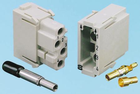09140006221 HARTING Heavy Duty Power Connector Module, Female, Han Coaxial Series, 1 Contacts