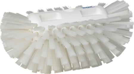 70375 Vikan Hard Bristle White Scrubbing Brush, 40mm bristle length, Polyester bristle material