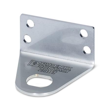 2803137 Phoenix Contact CN-UB/MP-90DEG-50 Series Mounting Plate for Use with Individually Fixing CN-UB…, to Housing Panels, 50