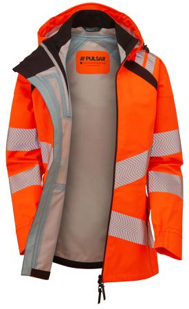 LFE960-20 PULSAR LFE960 Orange Women Hi Vis Jacket, 20