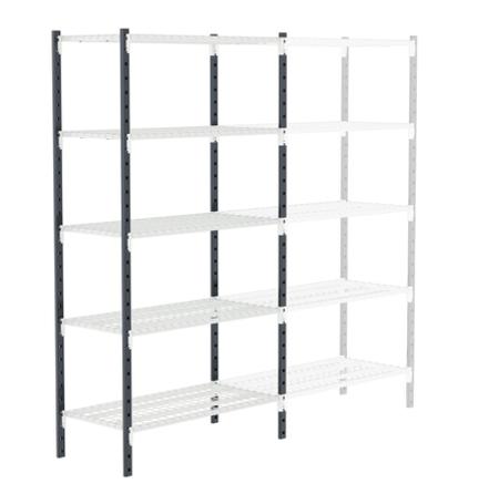 ZAGRIIND2010605D1 Manorga RAL 7035 Light Grey Sheet Steel Storage Rack System Shelving System