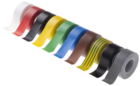 AT7 Advance Tapes  Black Electrical Tape, 19mm x 20m