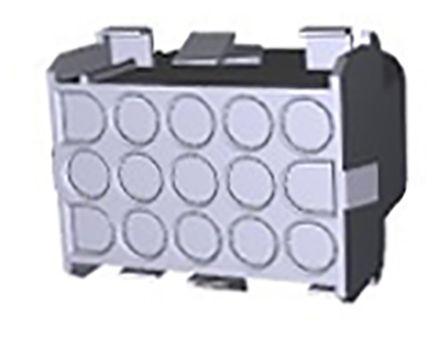 1-480711-0 TE Connectivity Universal MATE-N-LOK, 6.35mm Pitch, 15 Way, 3 Row Female Connector Housing