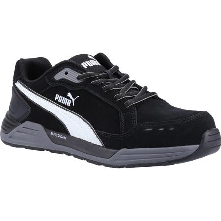 644650 Puma Safety 6446 Men's Black Toe Capped Safety Shoes, UK 6, EU 39