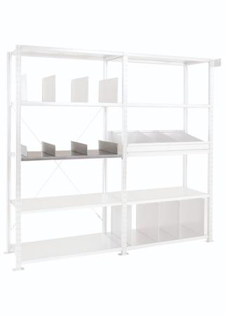 BTL4SEPABASSE1540 Manorga RAL 7040 4 Shelf Storage Rack System Shelving System, 150mm, 3000kg Load