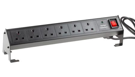 839-9800 Type G - British 6 Gang Power Distribution Unit, 3m Cable Filtered, 6 A, 16 A, Fused, Surge Protected