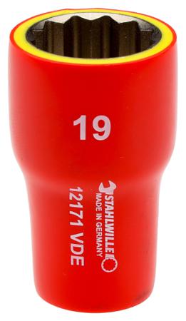 2380019 STAHLWILLE 19mm with 3/8 in Drive Socket Bi-Hex