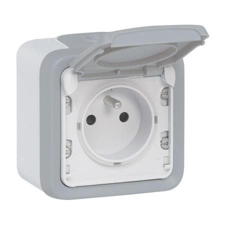 069910 Legrand Grey Plug Socket, NF Socket