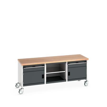 41002121-19V Bott 41002121.19V Portable Sheet Steel Workbench, 840mm x 750mm x 2000mm