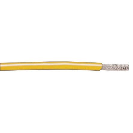 5858 YL005 Alpha Wire Hook-up Wire TEFLON Series Yellow 1.23 mm² PTFE Equipment Wire, 16 AWG, 19/0.29 mm, 30m, PTFE Insulation,