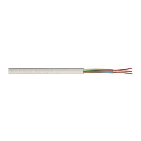 606-065 RS PRO Power 1 mm² 2 Core Power Cable, White Polyvinyl Chloride PVC, 50m