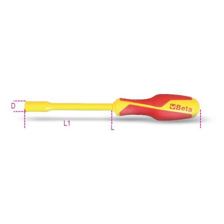 943MQ 7 BETA Hexagon Nut Driver, 7 mm Tip, 125 mm Blade, 240 mm Overall