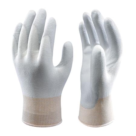 SHOA5204 Showa A0520 Grey, White Polyester Anti-Static Work Gloves, Size XL, Polyurethane Coating