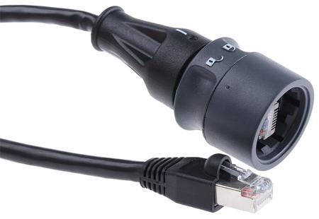 PXP6037/5M00 Bulgin Buccaneer Series Male RJ45 Connector, Cable Mount, Cat5e, S-FTP Shield Straight 8P8C -Way