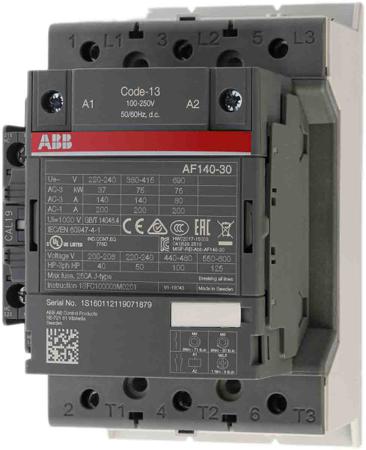 1SFL447001R1311--AF140-30-11-13 ABB AF Range AF140 3 Pole Contactor - 200 A, 230 V ac Coil, 3NO, 75 kW