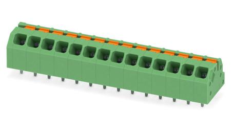 1862204 Phoenix Contact SPTAF 1/14-3.5-IL Series PCB Terminal Block, 14-Contact, 3.5mm Pitch, Through Hole Mount, 2-Row
