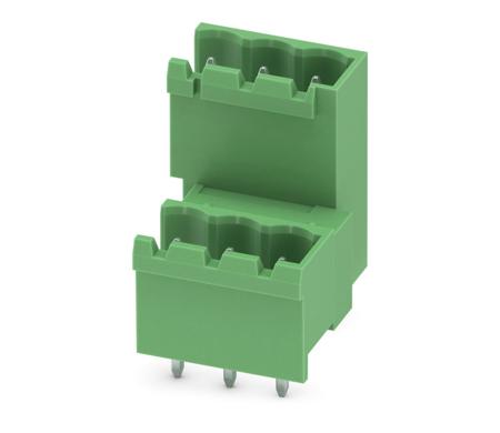 1874769 Phoenix Contact, 5.08mm Pitch, MDSTBVA 2.5/ 3-GR-5.08, 3 Way, Pluggable Terminal Block, Header, Solder Termination,