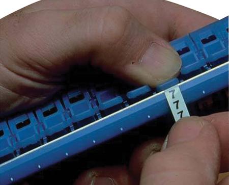 PMD-0-9 Panduit Cable Marker, White, Pre-printed "0 → 9"