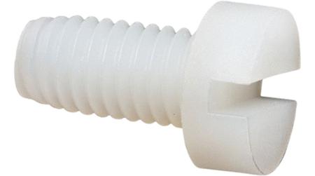 RND-610-00294 RND Slot Countersunk Polyamide Machine Screw DIN 963, M6x20mm