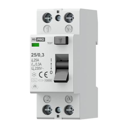 284-2368 RS PRO Residential RCCBs, 25A, 2 Pole, 300mA, Type A, 230V