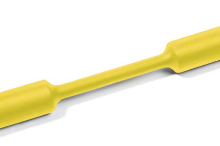 305-19004 HellermannTyton Heat Shrink Tubing, Yellow 19mm Sleeve Dia. x 25m Length 2:1 Ratio, HFT-A Series