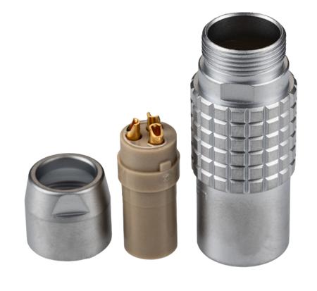 PHG-2B-303-CLLZ Lemo 2B Series, 3 Pole Cable Mount Connector Socket, Female Contacts
