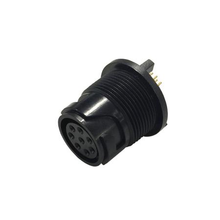 PXP4013/06P/PC Bulgin Circular Connector, 6 Contacts, PCB, Miniature Connector, Socket, Male, IP66, IP68, IP69K, Buccaneer 4000 Series