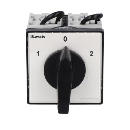 GX3211U Lovato, 3P 3 Position 60° Rotary Cam Switch, 32A, Short Black Handle Actuator