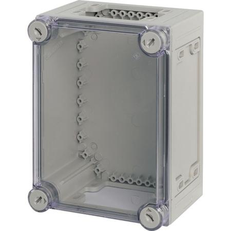 098208-CI23-125 Eaton xEnergy Safety Series Grey Plastic General Purpose Enclosure, IP65, IK10, Transparent Lid, 250 x 187.5 x 150mm