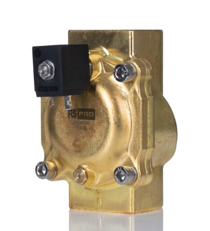 255-4190 RS PRO Solenoid Valve, 2 port(s) , NC, 24 V, 2in