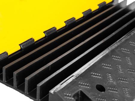 245-800 RS PRO 900mm Black/Yellow EV Cable Cover in Rubber, 50mm Inside dia.