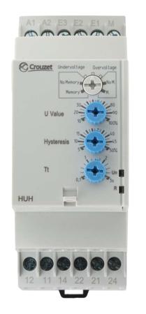 84872130 Crouzet Voltage Monitoring Relay, DPDT, 15 → 600 V, DIN Rail