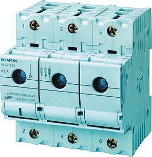 5SG7163 63 A 3P + N Fused Switch Disconnector, D02 Fuse Size