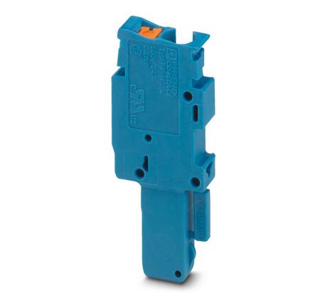 3210075 Phoenix Contact  5/1-L BU, PP-H 2 Series Blue, 4mm², Push In Termination