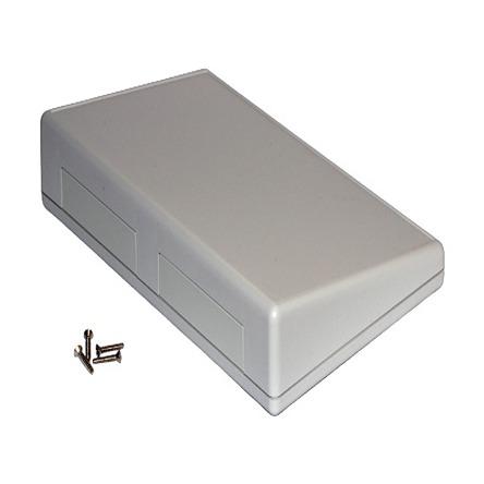 1599KSTSGY Hammond 1599T Series Light Grey ABS, Plastic Enclosure, IP54, Grey Lid, 220 x 140 x 46mm