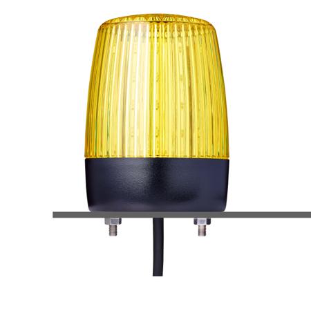 860507313 AUER Signal PCH Series Yellow Multiple Effect Beacon, 230/240 V, Horizontal, Tube Mounting, Vertical, LED Bulb, IP67,