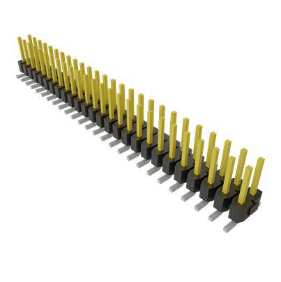 TSM-126-01-S-DV Samtec TSM Series Vertical Surface Mount PCB Header, 52 Contact(s), 2.54mm Pitch, 2 Row(s), Unshrouded