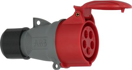 1323161 brennenstuhl, 1323 IP44 Red Cable Mount 3P+N+T Industrial Power Socket, Rated At 16A, 415 V