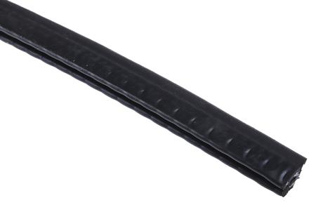 727-6068 RS Pro EPDM Rubber Black Edging strip, 15mm x 6mm