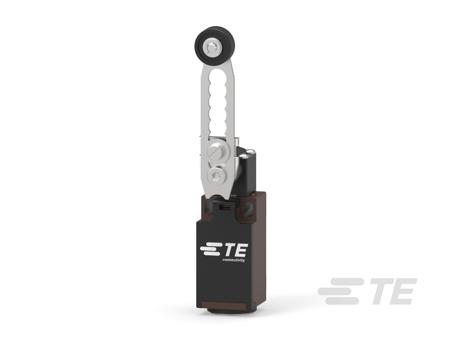 1-2483582-2 TE Connectivity TLS Series Adjustable Roller Lever Limit Switch, 1NO/1NC, IP67, SPST, Thermoplastic Housing, 230V ac ac