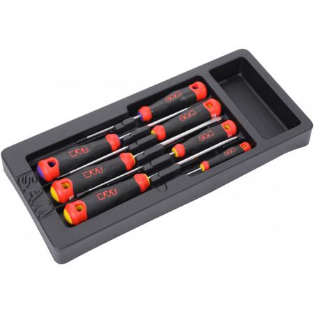 T-PZJ7M SAM Pozidriv, Slotted Standard Screwdriver Set