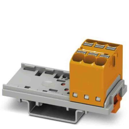 3273544 Phoenix Contact Distribution Block, 6 Way, 0.2 → 6mm², 32A, 800 V, Orange