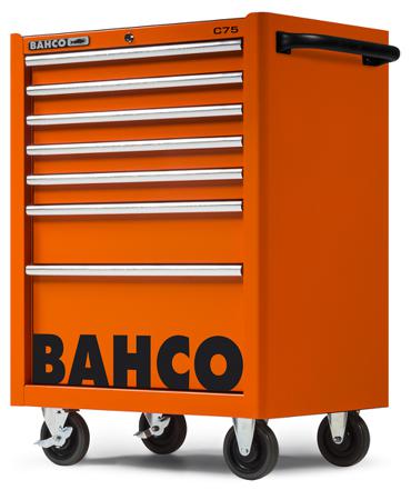 1475K7 Bahco 7 Drawer Solid Steel Wheeled Tool Trolley