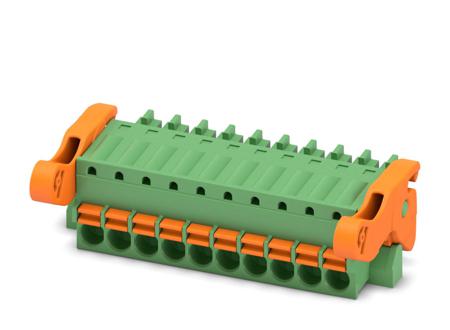 1817314 Phoenix Contact, 3.5mm Pitch, FK-MCP 1.5/10-ST-3.5-LR, 10 Way, , Pluggable Terminal Block, Plug, Cable Mount, Spring