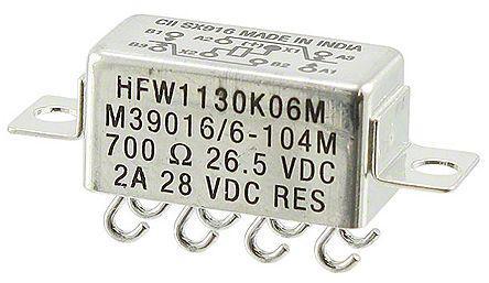 1-1617029-2 TE Connectivity DPDT Non-Latching Relay Panel Mount, 26.5V dc Coil, 2 A